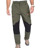 Elainone Wanderhose Herren Outdoor Hosen Stretch Trekkinghose Arbeitshosen Männer Mit 5 Taschen...