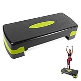 Steppbrett für zuhause, Höhenverstellbar (10-15cm) Stepper Fitness– Für Home Gym & Büro,...