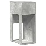 vidaXL Computerschrank mit Schublade Betongrau 30x44x74 cm, PC-Schrank, CPU-Ständer, PC-Ständer,...