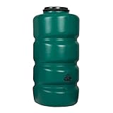 GARANTIA Gartentank Regentonne 750 Liter dunkelgrün inkl. Klarsichtschlauch - Wassertank,...