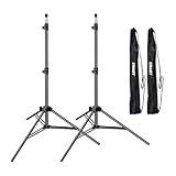 EMART 210cm Lichtstativ Stabil Lampenstativ Aluminium-Stativständer Licht Stativ tragbares...