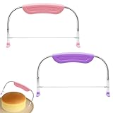 RQcMid Tortenschneider, 2 Stück in Lila und Rosa, Tortenbodenschneider und Torten Schmeidehilfe,...