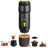 Diceaynico Tragbare Espressomaschine mit intelligentem Anti-Trockenbrenner, 25Bar Selbst-Erhitzung...
