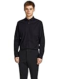 JACK & JONES Herren Freizeit Hemd JPRBLACARDIFF Slim Fit Schwarz Blau Weiss, Größe:S, Farbe:Black...