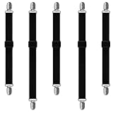 Piuluvor® 5 Stück Tischdeckenklammern Tischtuchhalter für Draußen Elastisch Verstellbare...
