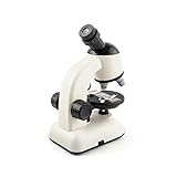 EUIOOVM Drehbares Mikroskop 1200X LED Mikroskope Science Tool Educational Supplies, Weiß, XD168 02
