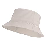 Umeepar Fischerhut Sonnenhut Sommerhut Hut for Damen Herren (Schlicht beige)