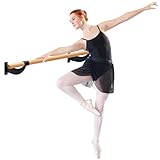 GYMAX Ballettstange 120cm Lange, wandhalter Übungsstange aus Holz, Tanzstange für Tanz &...