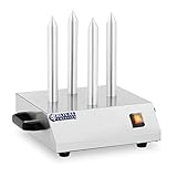 Royal Catering Hot-Dog-Spießtoaster Hot Dog Toasterstangen 4 Spieße RCHW-200 (Leistung: 200 W,...