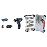 Bosch Professional 12V System Akku Bohrschrauber GSR 12V-15 (inkl. Schnellladegerät GAL 12V-40, 2x...