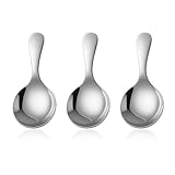 Kleiner Salzlöffel aus Edelstahl,3 PCS Runde Dessertlöffel Teelöffel Zuckerlöffel Löffel mit...