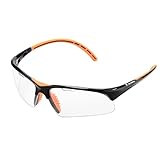 Tecnifibre Squash-Brille, Schwarz, Erwachsene, Unisex, Schwarz/Orange, Einheitsgröße