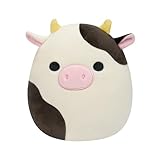 Squishmallows SQCR05373 - Connor die Kuh 19 cm, offizielles Jazwares Plüsch, superweiches...