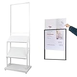 Zeitschriftenständer aus Metall mit 3 Ebenen, stilvoller Aktenhalter und Post-Organizer für...