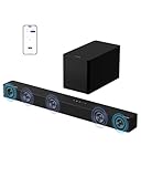 ULTIMEA 5.1ch Soundbar mit Dolby Atmos, VoiceMX, BassMX, APP, Heimkino 4D Surround Sound System,...