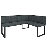 FURNISTAR Eckbank Akiko Metal - Eckbankgruppe für Ihrem Esszimmer, Küche modern, Sitzecke,...