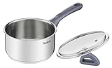Tefal Daily Cook Stielkasserolle aus Edelstahl, 16 cm, 1 Liter, verstärkter Boden, geeignet für...