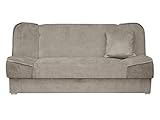 Schlafsofa Gemini mit Bettkasten, 3 Sitzer Sofa, Couch mit Schlaffunktion, Bettsofa Schlafsofa...