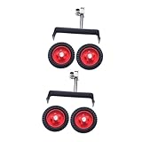 jojofuny 2 Stück Stützräder für Rasentrimmer Tragbarer Leichter Metallrahmen Kompatibel mit...