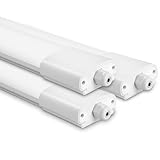 IEGLED 3er Feuchtraumlampe LED 90CM, 30W 3300LM Feuchtraumleuchte mit 4000K Neutralweiß, IP65...