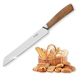 Kuppels Brotmesser WOOD | Brotmesser mit Wellenschliff | Klingenlänge 20 cm | scharfes...