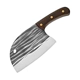 Aleevii Küchenmesser Handgeschmiedetes - Kochmesser mit hohem Kohlenstoffstahl, scharfes...