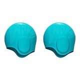 Pyatofly 2X Unisex Kinder Schwimmkappe Silikon Schwimmkappe mit 3D Ohrenschutz Wasserfeste...