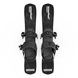 Snowfeet* Kurze Mini-Ski für Schnee | 65 cm | Snowblades Skiboards Skiblades Kleine Ski (SCHWARZ) |...