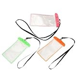 Toddmomy 3 Stück Handyhüllen mit Leuchtfunktion Unterwasser Trockentaschen für Smartphones...