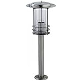 Grafner XL Edelstahl Wegeleuchte mit E27 Fassung, Höhe: 80 cm, Wegleuchte Weglampe Gartenlampe...