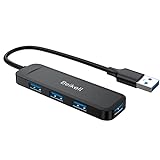 Beikell USB Hub, 4 Port Ultra Slim USB 3.0 Hub Datenhub Extra Leicht Super Speed für MacBook,...