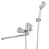 Badewannenarmatur Wannenarmatur mit Handbrause, Badewanne Mischbatterie Messing Badewanne Wasserhahn...