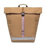 Lefrik Urbaner Rucksack Lars Roll – 100 % recyceltes Vandra-Gewebe – umweltfreundlich, toffee, L