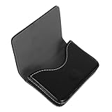 Gogogmee Edelstahl Visitenkartenetui mit Magnetverschluss Lederoptik Robuste Kartenbox für Id...