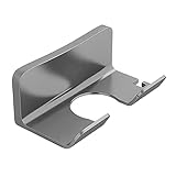 Badezimmer-Haartrocknerhalter, platzsparend, praktisch, Hotel-Fönhalter, einfach, grau, 15,8 x 8,8...