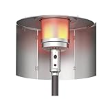 TAZIZI Rostfreier Edelstahl-Windschutz, Outdoor-Heizungszubehör, Aluminiumkonstruktion, einfache...