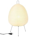 Leikurvo Reispapier Lampenschirm, Papier Tischlampe Weiß Nachttischlampe Stehlampe Tischleuchte...
