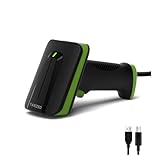 YANZEO Barcode-Scanner 1D/2D Handheld-Scanner kabellos und kabelgebunden Automatischer...