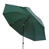 EUROCATCH Fischschirm 200cm - mit Knick - Fisch-Sonnenschirm - Grün - Regenschirm - Brolly - 200cm...