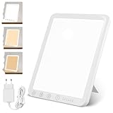 NEOVSUNY Tageslichtlampe 15000 Lux,LED Lichttherapielampe Tageslicht mit 3 Farbtemperaturen 6...