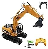 s-idee® 18145 Ferngesteuerter Kettenbagger 1535-50 mit voller Funktion, Bagger mit Fernsteuerung...