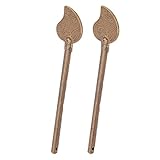 HEEPDD 2 Stück Türriegel-Sicherungsstift, 11 Cm, Blattform, Vintage-Messing,...