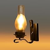 MINUS ONE Einfach Kreativ Wandleuchte Vintage Antik Nostalgie Innen Design Wandlampe Rund Weiß Glas...