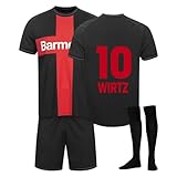 Fußbal Trikot Set, 23/24 𝖫𝖾𝗏𝖾𝗋𝗄𝗎𝗌𝖾𝗇 Heim/Auswärtstrikots Fussball...