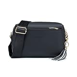 Roulens Damen Handy Umhängetasche,Veganem Leder Crossbody Schultertasche,Breiter Riemen Abendtasche...