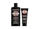 Syoss Shampoo Keratin (1x 440 ml) für schwaches & brüchiges Haar, glättet die Haarfaser &...