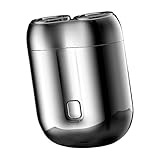 Elektrorasierer für Herren - Kabellos | Elektrorasierer für Herren | Doppelkopf-Rotationsrasierer...