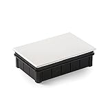FAMATEL – Wasserdichte Abzweigdose IP30 | Deckel mit Krallen | Ohne Kegel | 160x100x50 | Grau