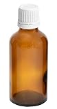 MV-Versand Homöopathieversand München 10x 50ml Medizinflasche Apothekenfläschchen braun mit...