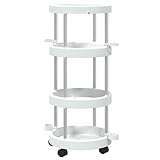 vidaXL Reinigungswagen mit Aufbewahrungskorb Aluminium, Rollwagen, Reinigungsmittel-Aufbewahrung,...